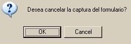 mensaje cancelar captura formulario